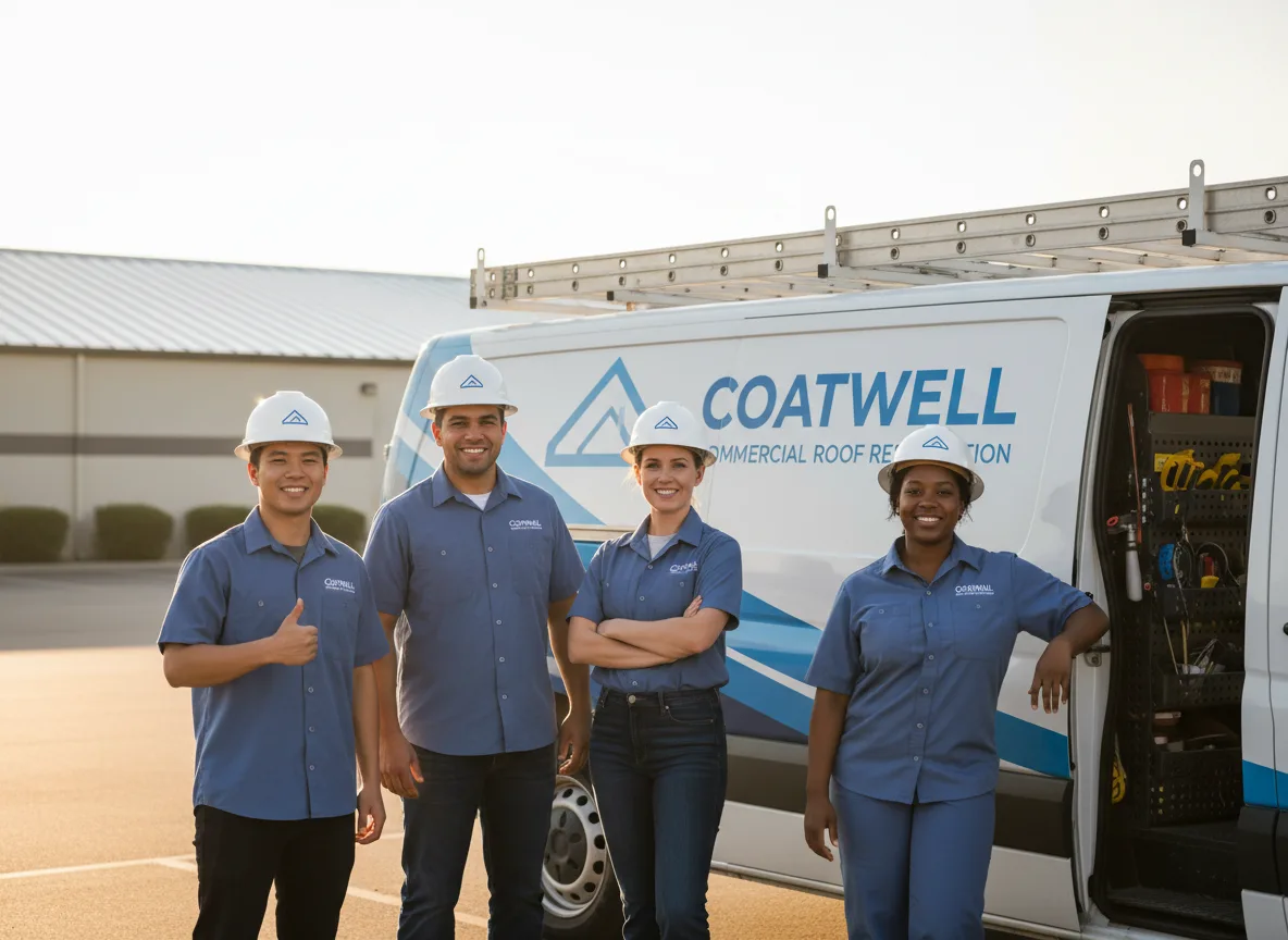Commercial roof coating company in Coats, KS